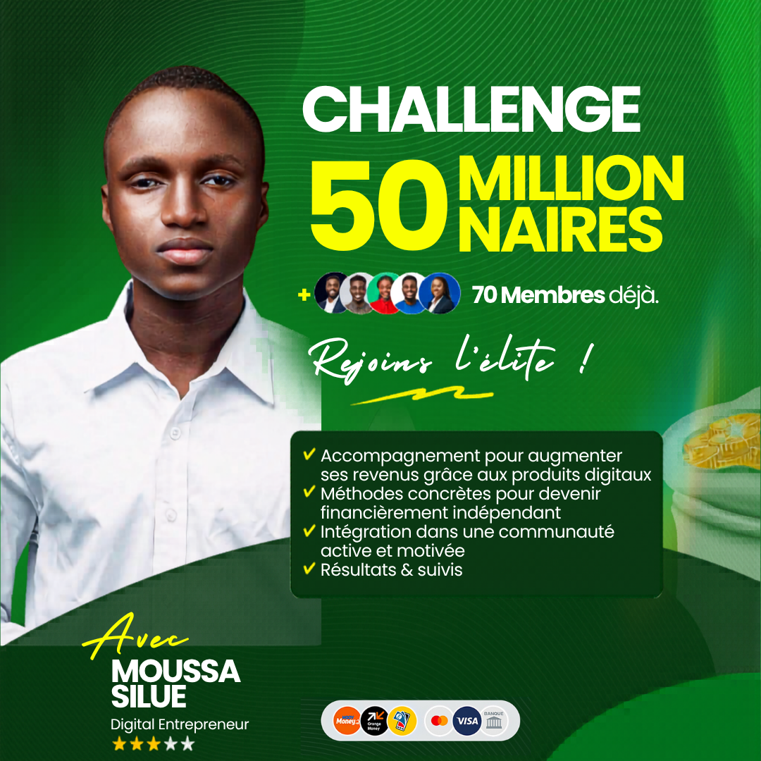 Programme Produits digitaux (Challenge 50M)